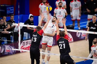 شکست تلخ والیبال ایران مقابل آلمان - روزنامه رسالت
