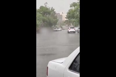 بارش شدید باران تابستانی در مشهد