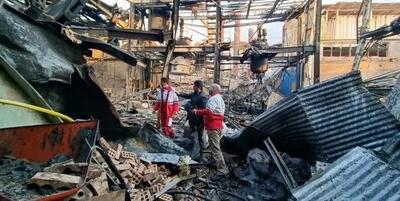 انفجار وحشتناک در کارخانه «تولید گریس» تربت حیدریه