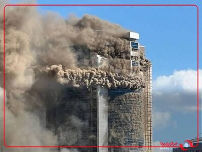 آتش سوزی گسترده در یک ساختمان مسکونی 26 طبقه در آستانه قزاقستان رخ داد.
