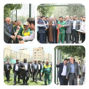 افتتاح و بهره برداری از زمین چمن مصنوعی و پارک زیتون در محله مهدیه