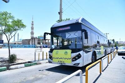 آزمایش موفقیت‌ آمیز اتوبوس برقی ایران‌ خودرو دیزل در سامانه حمل و نقل عمومی شهر قم