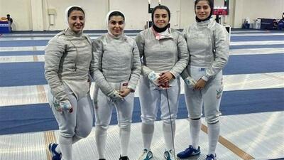 پایان کار  دختران شمشیرباز  ایران در انفرادی  قهرمانی آسیا