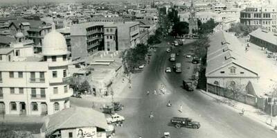 سفر به تهران قدیم؛ میدان حسن‌آباد تهران ۶۷ سال قبل این شکلی بود