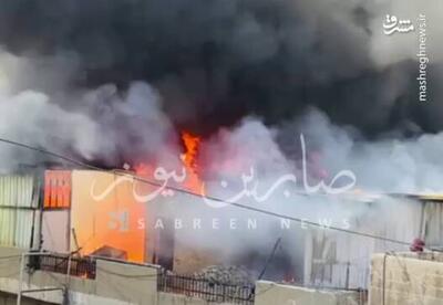فیلم/ آتش سوزی مهیب در بازار الجنابر بغداد