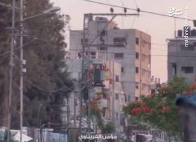 فیلم/ لحظه بمباران وحشتناک خانه‌ای در غزه