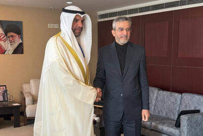 دیدار وزیر خارجه کویت با علی باقری+ فیلم