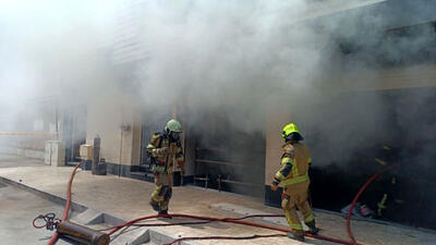 آتش سوزی مجتمع تجاری در بلوار سجاد مشهد + جزییات
