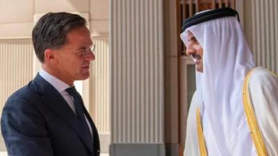 گفتگوی امیر قطر و نخست وزیر هلند درباره آتش بس در غزه