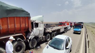 دو مصدوم در حادثه رانندگی در جاده بویین زهرا به قزوین