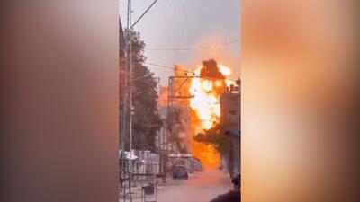 بمباران جنون‌آمیز غزه توسط جنگنده‌های صهیونیستی + فیلم