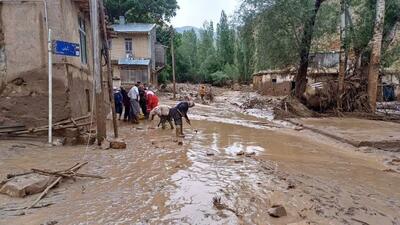 سیل وحشتناک روستای مورستان خلخال (فیلم)