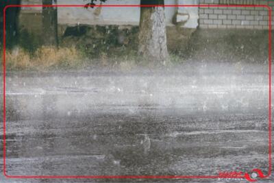 بارش شدید باران در شاهد شهر شهریار