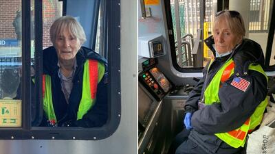 این خانم پیرترین راننده قطار جهان است +عکس
