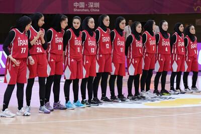 دومین پیروزی دختران زیر ۱۸ سال بسکتبال ایران در کاپ آسیا