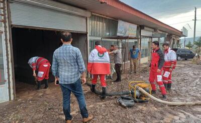 امدادرسانی نجاتگران هلال‌احمر به ۲۲۸ در سیل اردبیل