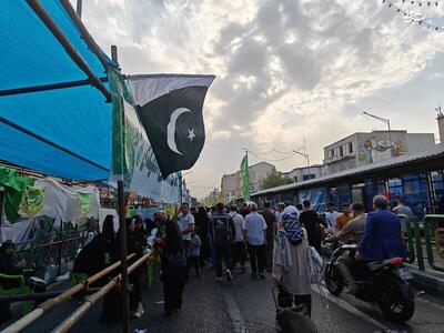 عکس/ حضور موکب پاکستانی‌ها در جشن عید غدیر