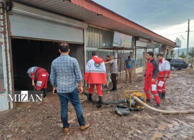 امدادرسانی نجاتگران هلال احمر به ۲۲۸ نفر در پی وقوع سیل و آب گرفتگی در استان اردبیل