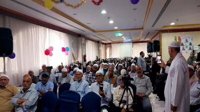 مراسم جشن حجاج ایرانی در هتل منازل الحسن مدینه به مناسبت عید غدیر + فیلم و تصاویر