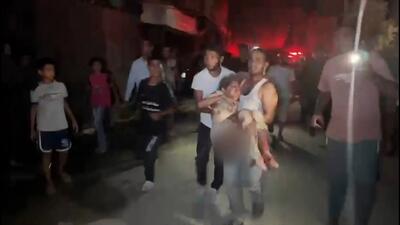 کودکان غزه شب گذشته زنده زنده در آتش سوختند+ فیلم
