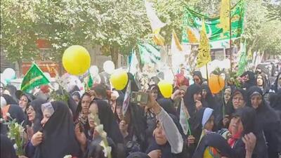 برپایی کاروان شادی در شهرضا به مناسبت عید غدیر خم + فیلم