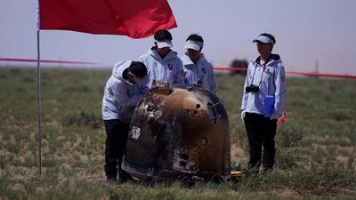کاوشگر چینی چانگ‌ای-6 با اولین نمونه از بخش دوردست ماه به زمین بازگشت