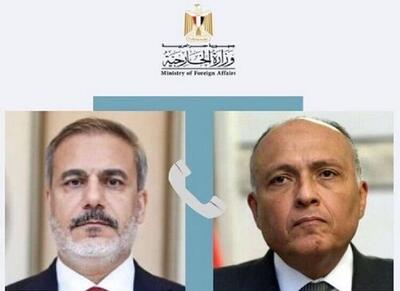تاکید وزرای خارجه مصر و ترکیه بر آتش‌بس «فوری» و «دائم» در غزه