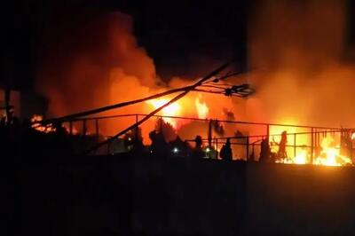آتش‌سوزی گسترده در نزدیکی یک پایگاه نظامی رژیم صهیونیستی