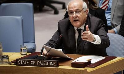 نماینده فلسطین: کشورهای جهان در جنایات رژیم صهیونیستی سهیم نشوند