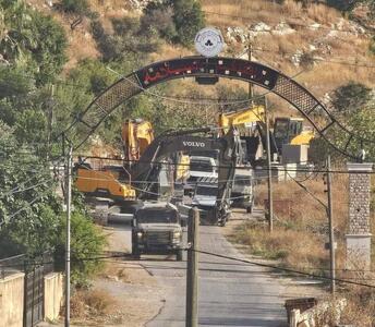 یورش صهیونیست‌ها به کرانه باختری و تخریب خانه‌های فلسطینیان