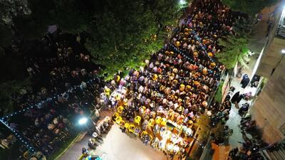 تصاویر هوایی از مهمونی غدیر در بندرعباس
