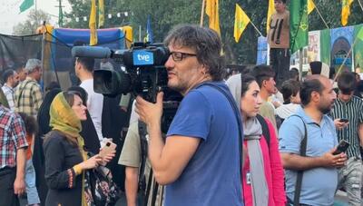ویدئویی جالب از حضور خبرنگار اسپانیایی در مهمونی ده کیلومتری غدیر در تهران