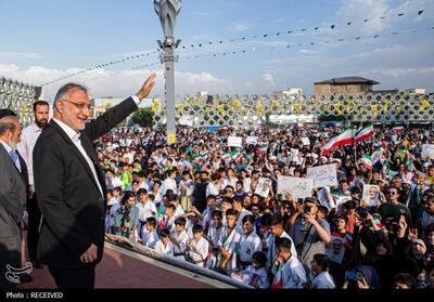 اجتماع حامیان علیرضا زاکانی در میدان امام حسین(ع)- عکس خبری تسنیم | Tasnim