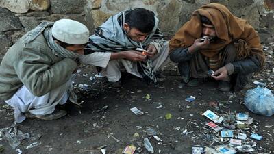 افزایش موارد ابتلا به مواد مخدر در افغانستان