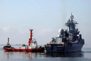 رزمایش رزم‌ناو روسیه در دریای مدیترانه