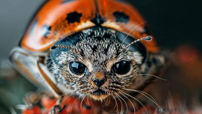 دنیای گربه ای: اگر حیوانات و حشرات چهره گربه داشتند! (عکس)
