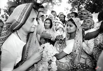 عکس/ گاندی در حال تبلیغ انتخاباتی