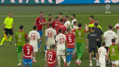 حواشی جنجالی پایان بازی ترکیه و جمهوری چک