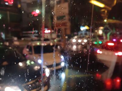 تصاویری از بارش شدید باران در فومن