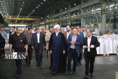 رئیس کل دادگستری استان کرمان از کارخانه آلومینیوم هزار که با حمایت دادگستری به چرخه تولید بازگشته بازدید کرد