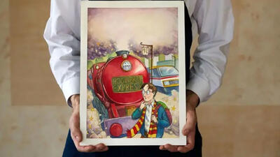 یک نقاشی آبرنگ کتاب هری پاتر نزدیک به 2 میلیون دلار فروخته شد !
