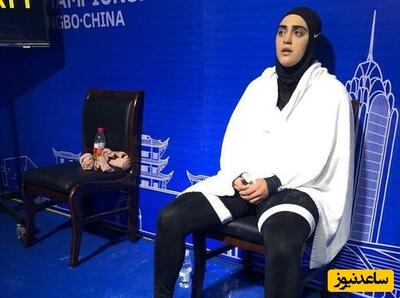 تمرینات سخت ورزشی ابریشم ارجمندخواه دختر وزنه بردار ایرانی/هزار ماشالله شیر زن ایرانی +فیلم