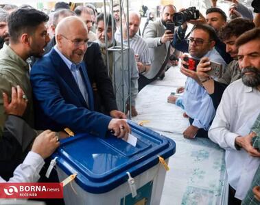 محمدباقر قالیباف رأی خود را در حرم عبدالعظیم الحسنی به صندوق انداخت