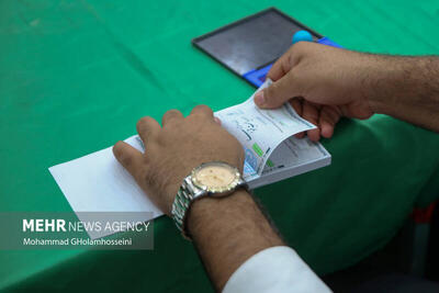 وزیر بهداشت رأی خود را به صندوق انداخت+ عکس