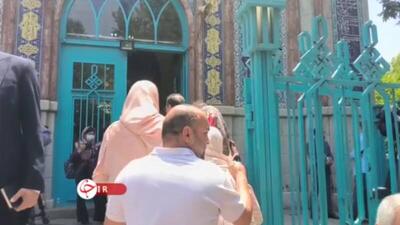 فیلم/ صف طولانی رای‌دهندگان در حسینیه ارشاد