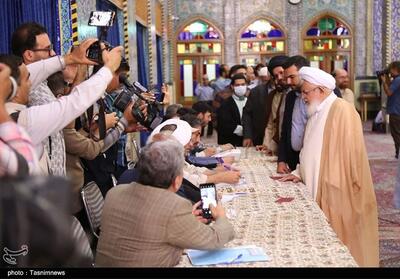 حضور آیت الله ناصری در انتخابات یزد- عکس صفحه استان تسنیم | Tasnim