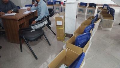 آماده سازی صندوق های رای برای انتخابات ریاست جمهوری در انابد + تصاویر