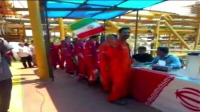 شعبه اخذ رای روی سکوی نفتی بوشهر + فیلم
