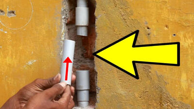 (ویدئو) نحوه تعمیر ساده و کم هزینه لوله آب توکار به روش لوله کش هندی