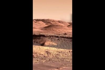 فیلم جالب از وزش باد شدید در مریخ